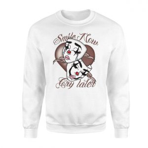 Smile Now Cry Later Cholo Clown Masks T Shirt 3 1.jpg