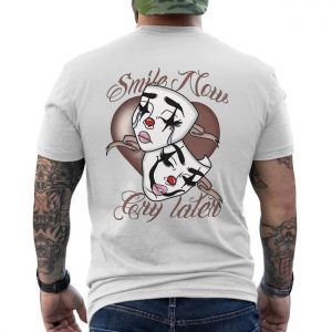 Smile Now Cry Later Cholo Clown Masks T Shirt 6 1.jpg