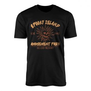 Spooky Island Amusement Park Skull Resort Graphic T Shirt 1 1.jpg