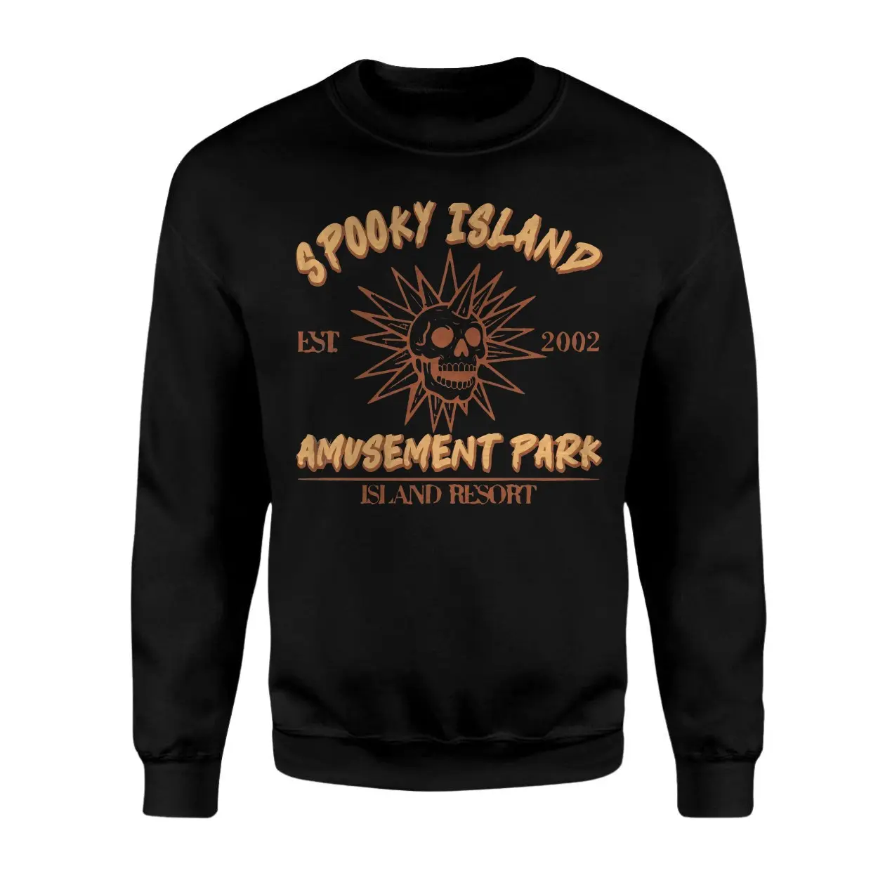 Spooky Island Amusement Park Skull Resort Graphic T Shirt 3 1.jpg