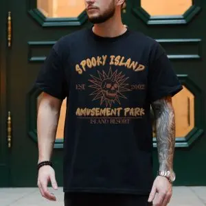 Spooky Island Amusement Park Vintage Skull Halloween T-Shirt 10 Spooky Island Amusement Park Vintage Skull Halloween T Shirt 4 1.jpg