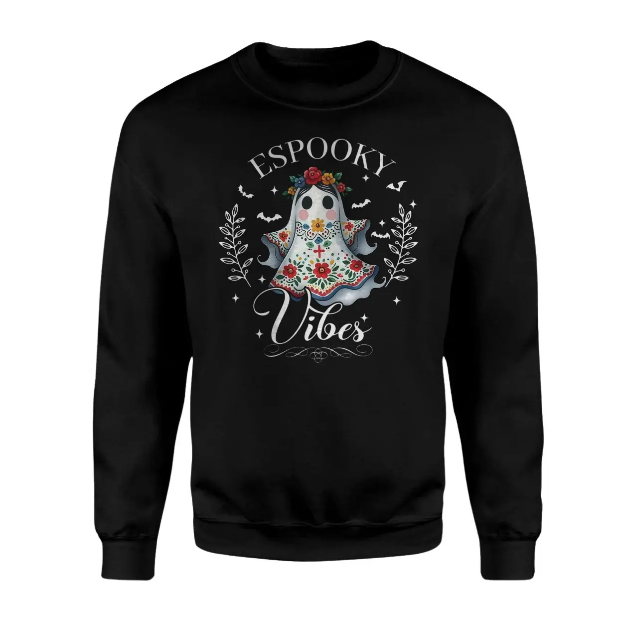 Spooky Ghost Floral Halloween Vibes Graphic T-Shirt 3 Spooky2BGhost2BFloral2BHalloween2BVibes2BGraphic2BT Shirt2B3 yfpGt 1.jpg