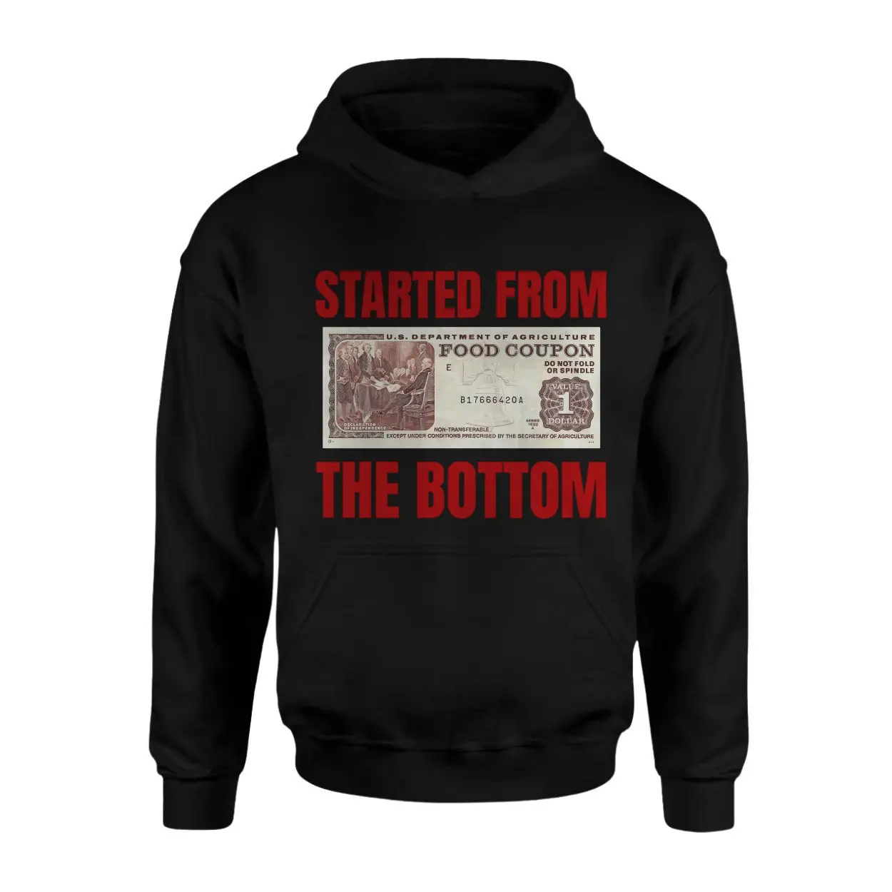 Started From The Bottom Food Stamp Parody T Shirt 2 1.jpg