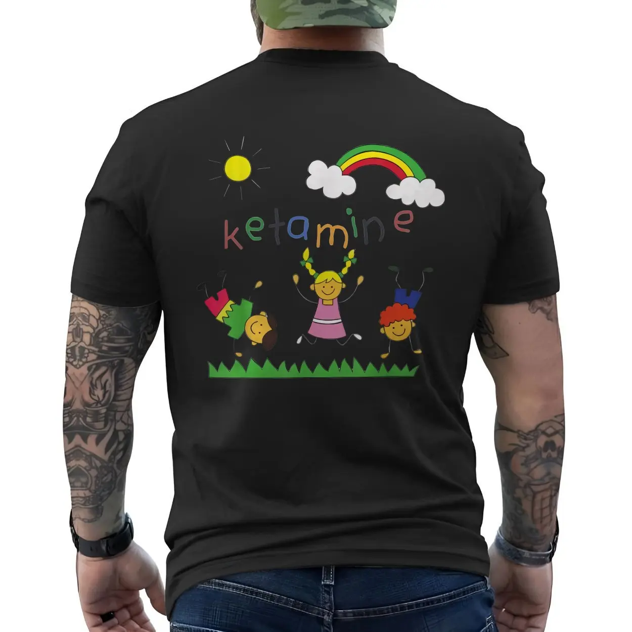 Stay Silly Funny Retro Rainbow Kids Drawing Style T Shirt 6 1.jpg