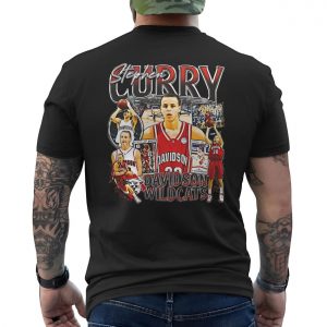 Stephen Curry Davidson Wildcats Vintage Basketball T Shirt 6 1.jpg