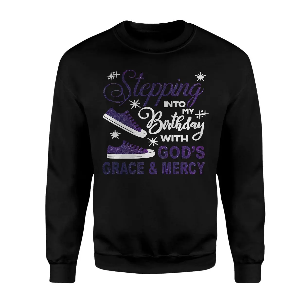 Stepping Into My Birthday With Gods Grace Christian T Shirt 3 1.jpg