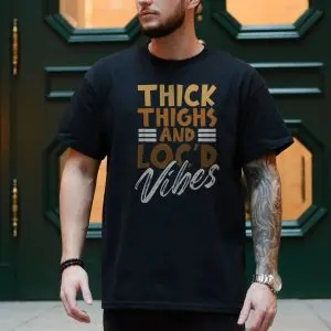 Thick Thighs and Loc'd Vibes Black Hair Pride T-Shirt 10 Thick Thighs and Locd Vibes Black Hair Pride T Shirt 4 1.jpg