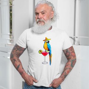 Tropical Parrot Margarita Funny Quote Graphic T Shirt 7 1.jpg