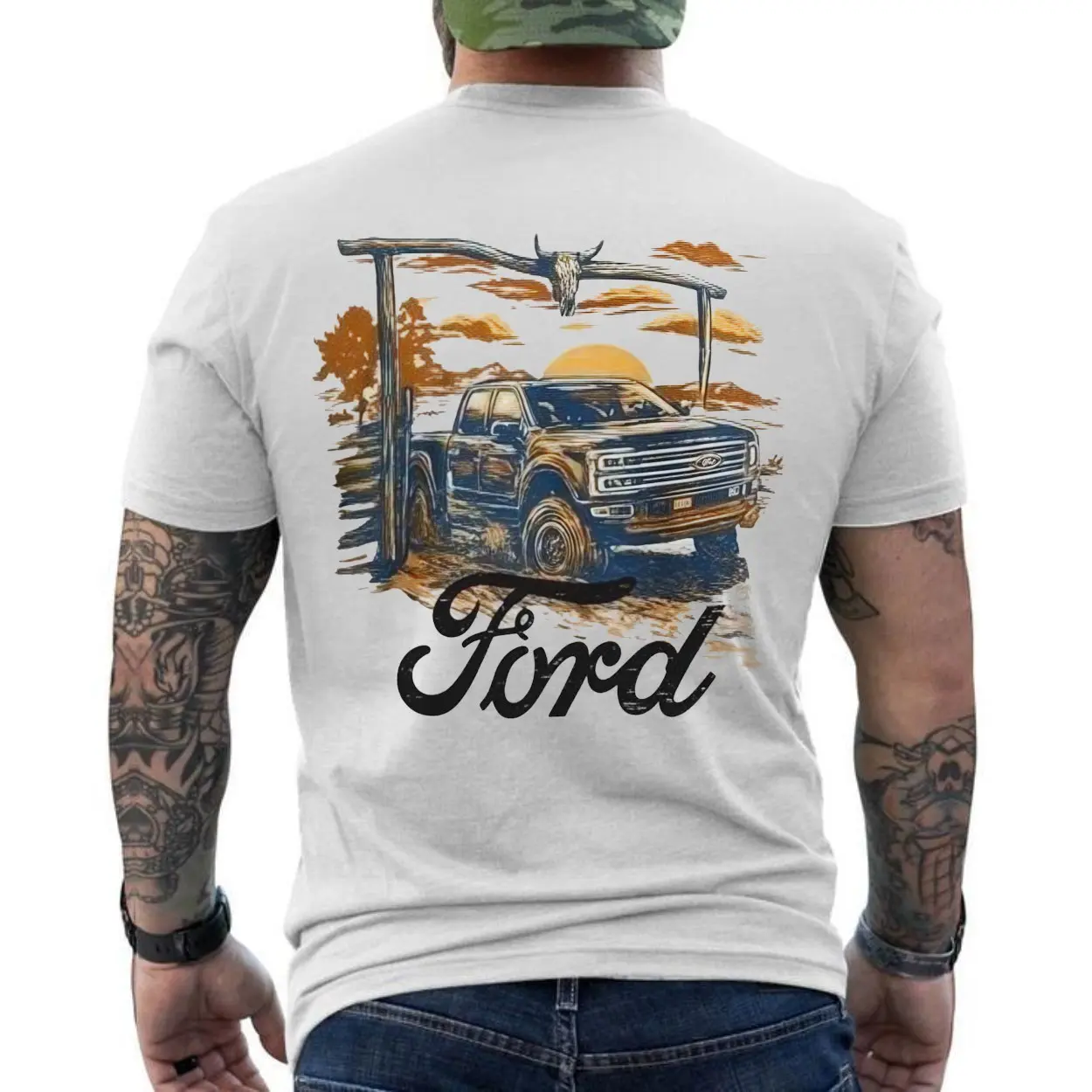 Vintage Ford Truck Cowboy Skull T-Shirt 6 Vintage Ford Truck Cowboy Skull T Shirt 6 1.jpg