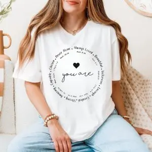 You Are Bible Verse Christian Inspirational Graphic T-Shirt 11 You Are Bible Verse Christian Inspirational Graphic T Shirt 5 1 1.jpg
