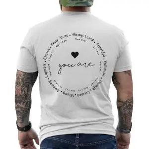 You Are Bible Verse Christian Inspirational Graphic T-Shirt 12 You Are Bible Verse Christian Inspirational Graphic T Shirt 6 1 1.jpg