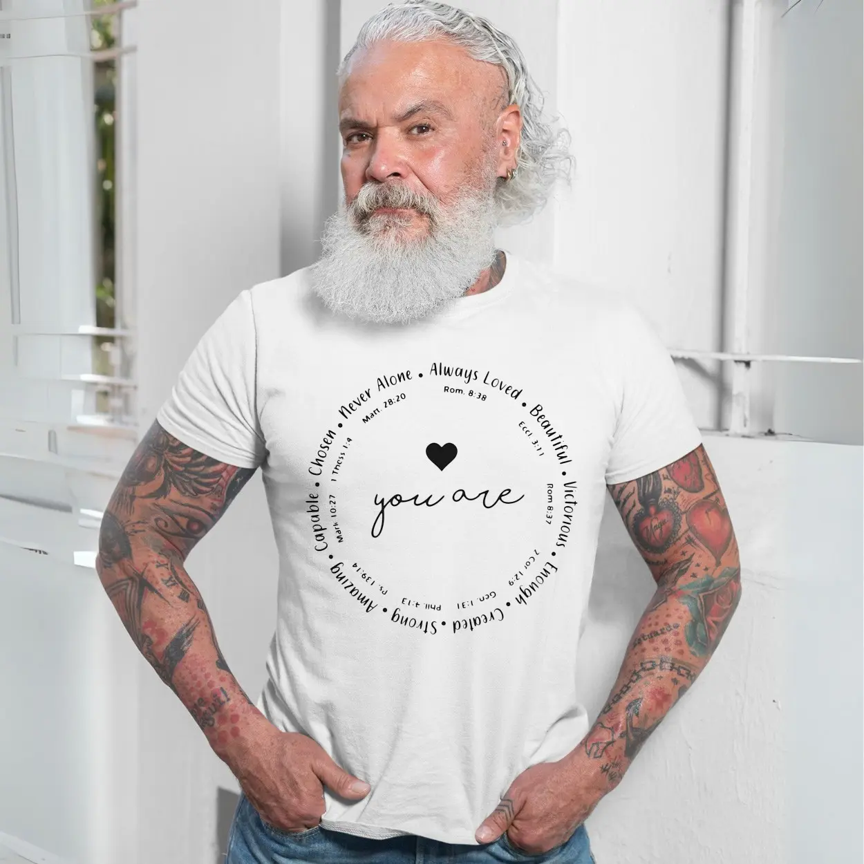 You Are Bible Verse Christian Inspirational Graphic T Shirt 7 1 1.jpg