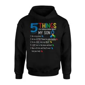 5 Things You Should Know About My Son Autism Awareness T-Shirt 8 5 Things You Should Know About My Son Autism Awareness T Shirt 2 1.jpg