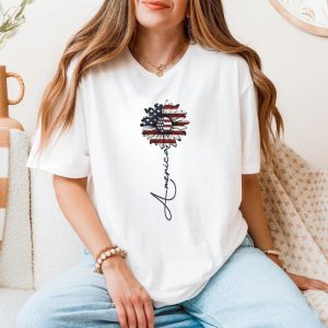 American Flag Sunflower Patriotic Graphic T Shirt 5 1.jpg
