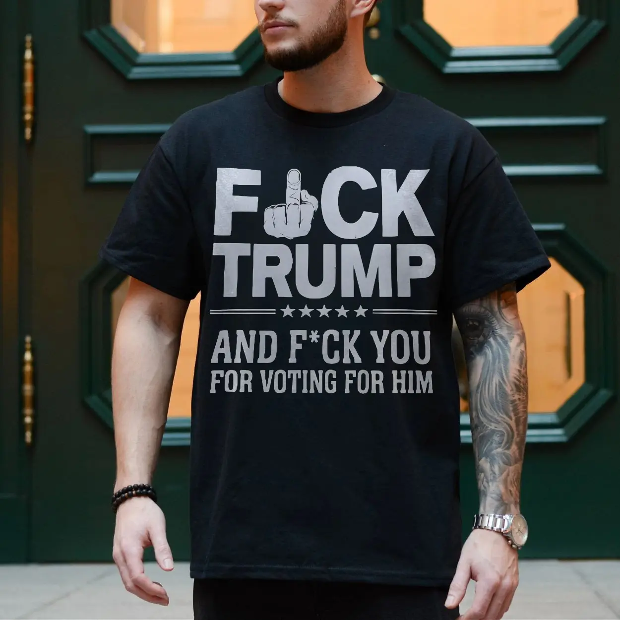 Anti Trump Middle Finger Protest Statement T Shirt 4 1.jpg