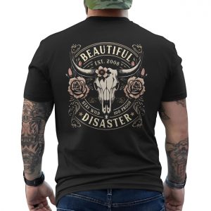 Beautiful Disaster Skull Rose Western T Shirt 6 1.jpg