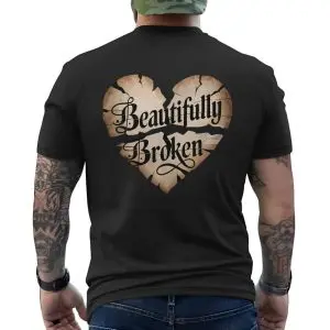 Beautifully Broken Heart Graphic T-Shirt – Inspirational Script Design 12 Beautifully Broken Heart Graphic T Shirt E28093 Inspirational Script Design 6.jpg