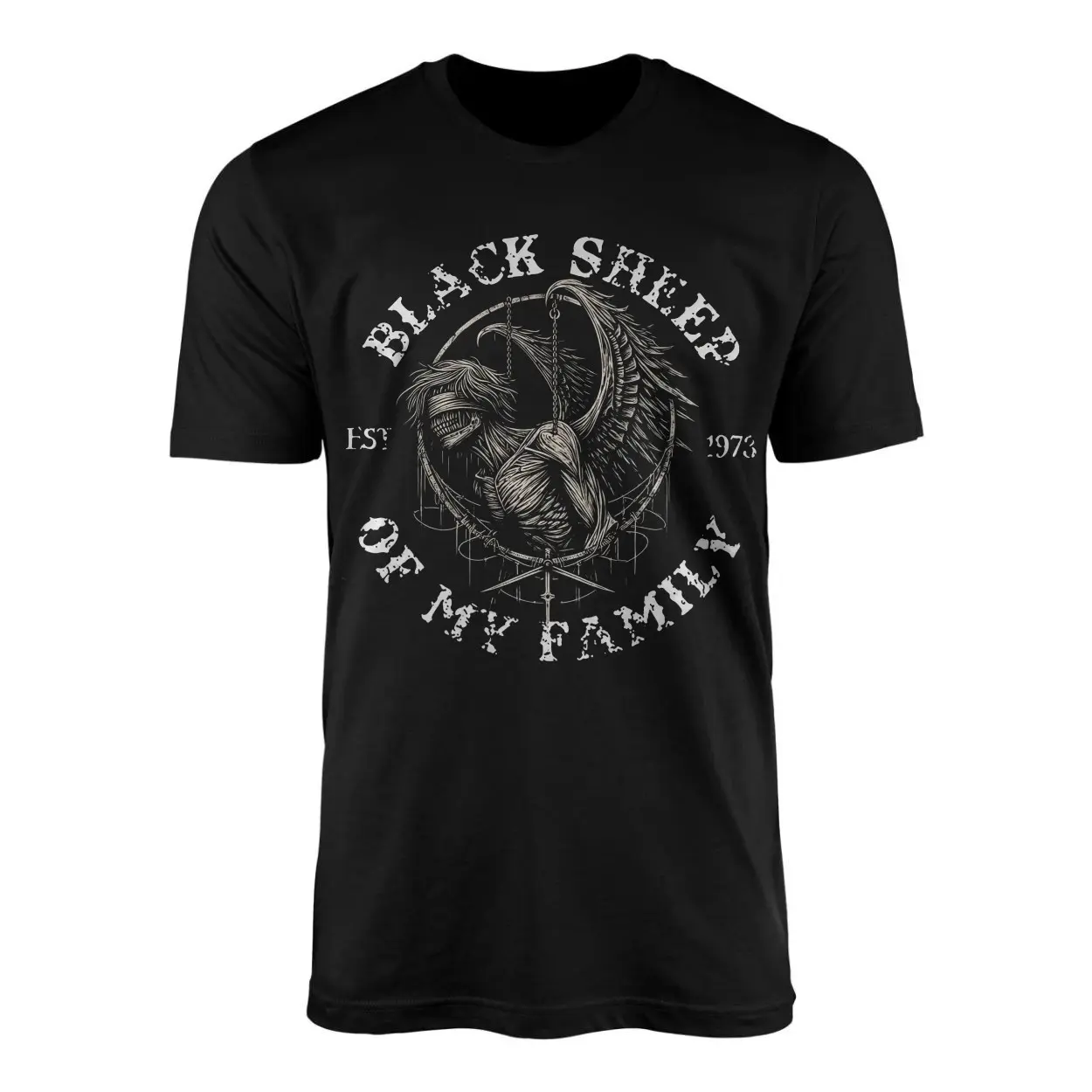 Black Sheep of My Family Gothic Skeleton Angel T Shirt 1 1.jpg