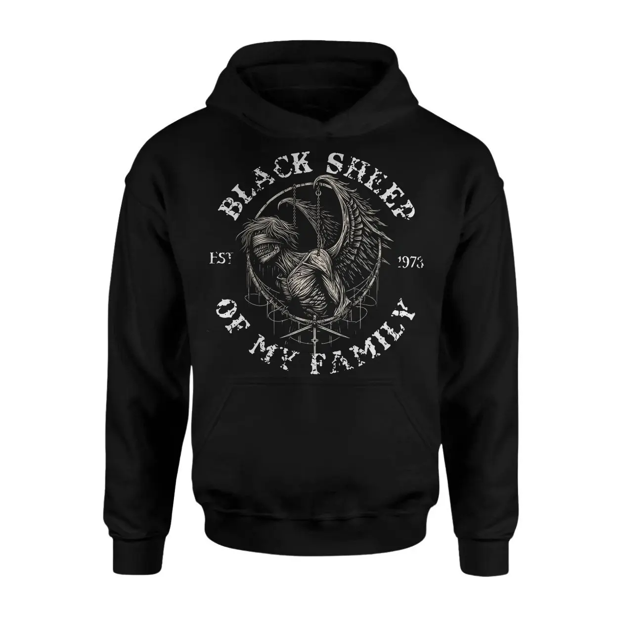 Black Sheep of My Family Gothic Skeleton Angel T Shirt 2 1.jpg