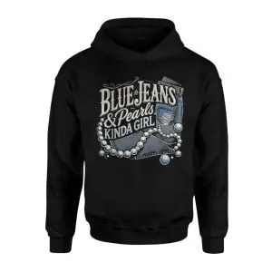 Blue Jeans and Pearls Kinda Girl Graphic T-Shirt 8 Blue Jeans and Pearls Kinda Girl Graphic T Shirt 2 1.jpg