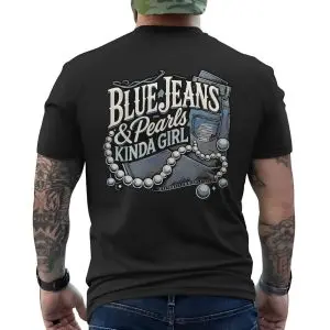Blue Jeans and Pearls Kinda Girl Graphic T-Shirt 12 Blue Jeans and Pearls Kinda Girl Graphic T Shirt 6 1.jpg
