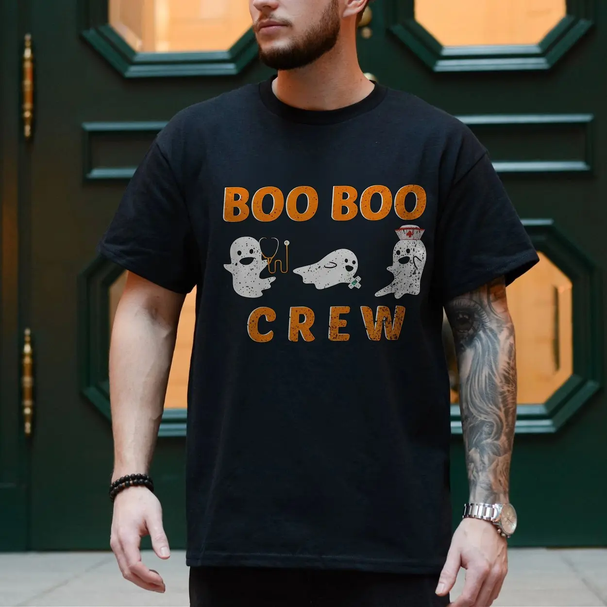 Boo Boo Crew Ghost Nurse Halloween T Shirt 4 1.jpg