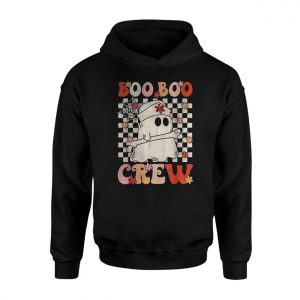 Boo Boo Crew Retro Nurse Ghost Halloween T Shirt 2 1.jpg