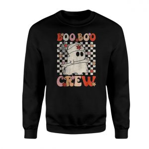 Boo Boo Crew Retro Nurse Ghost Halloween T Shirt 3 1.jpg