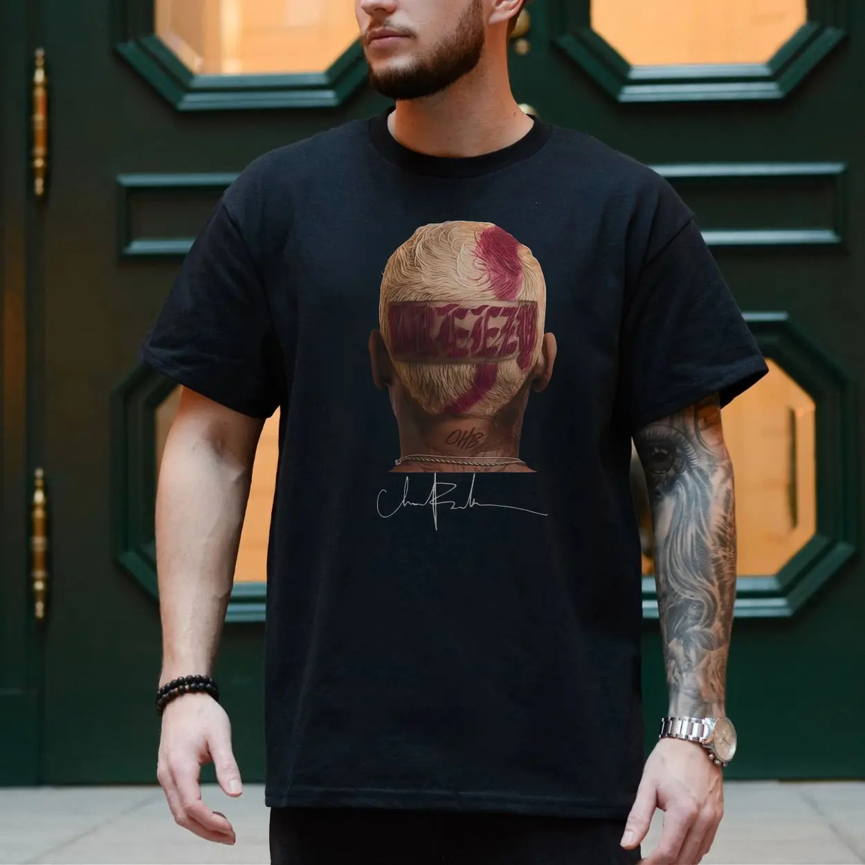 Breezy Hair Art Portrait Signature T Shirt 4 1.jpg