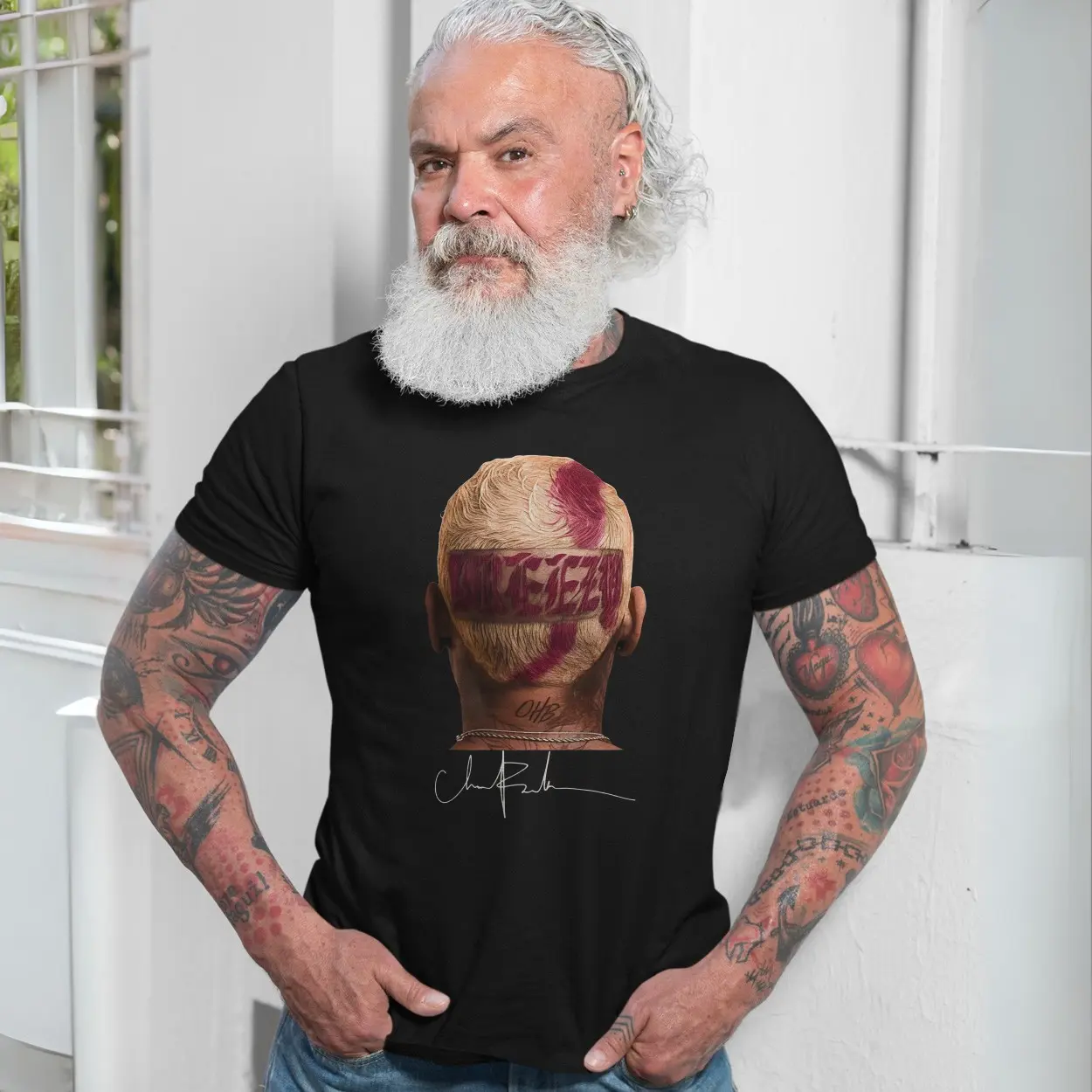 Breezy Hair Art Portrait Signature T Shirt 7 1.jpg
