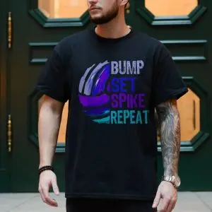 Bump Set Spike Repeat Volleyball T-Shirt 10 Bump Set Spike Repeat Volleyball T Shirt 4 1.jpg