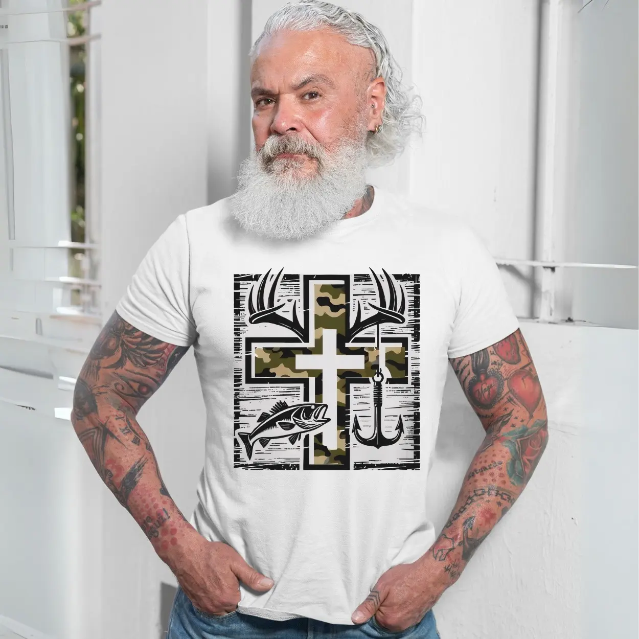 Camo Cross Hunting and Fishing Faith Graphic T Shirt 7 1.jpg