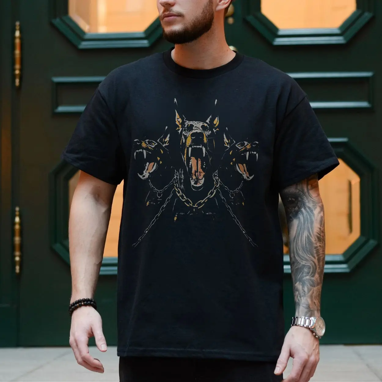 Cerberus Three Headed Doberman T Shirt 4 1.jpg