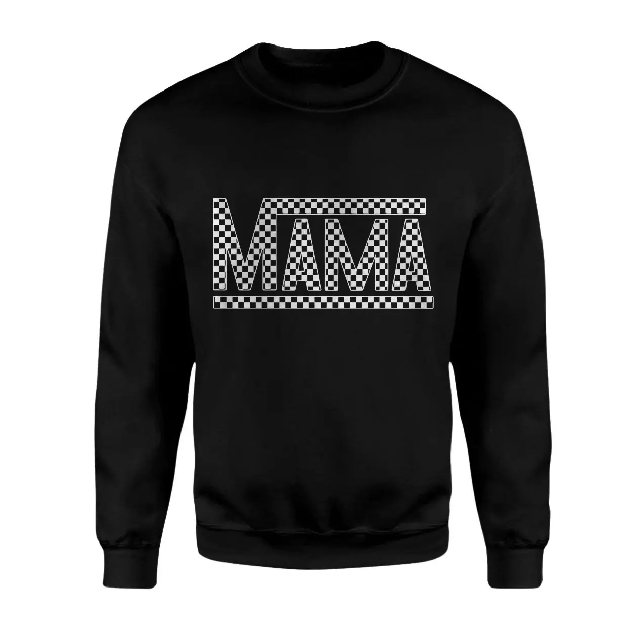 Checkered Mama Pattern Print T Shirt 3 1.jpg