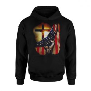 Christian Cross and American Flag Patriotic T Shirt 2 1.jpg