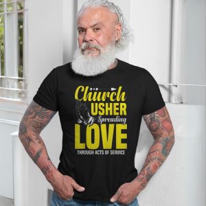 Church Usher Spreading Love Service T Shirt 7 1.jpg