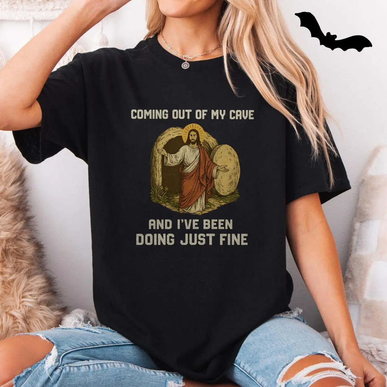 Coming Out of My Cave Easter Resurrection Funny T-Shirt 5 Coming Out of My Cave Easter Resurrection Funny T Shirt 5 1.jpg