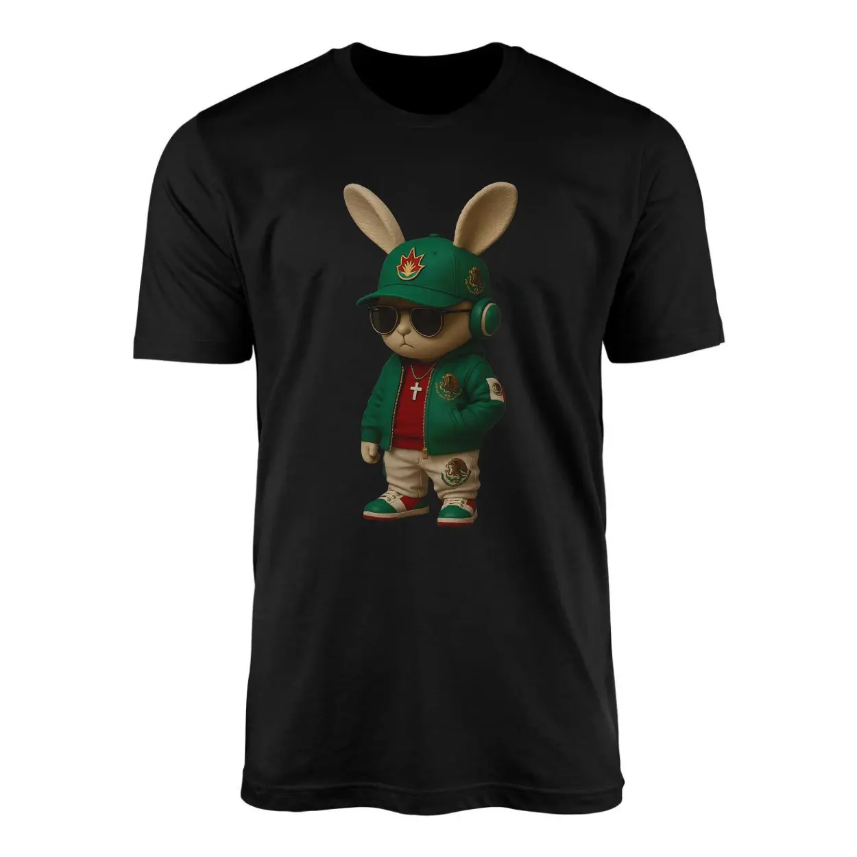 Cool Mexican Bunny Streetwear T Shirt 1 1.jpg