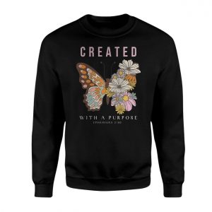 Created With a Purpose Butterfly Bible Verse T Shirt 3 1.jpg