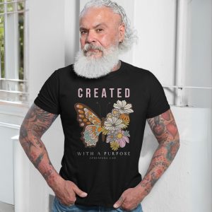 Created With a Purpose Butterfly Bible Verse T Shirt 7 1.jpg
