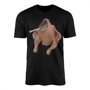 Cursed Fish Chicken Smoking Meme T Shirt Funny Bizarre Tee 1 1.jpg