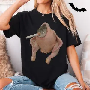 Cursed Fish Chicken Smoking Meme T-Shirt Funny Bizarre Tee 11 Cursed Fish Chicken Smoking Meme T Shirt Funny Bizarre Tee 5 1.jpg