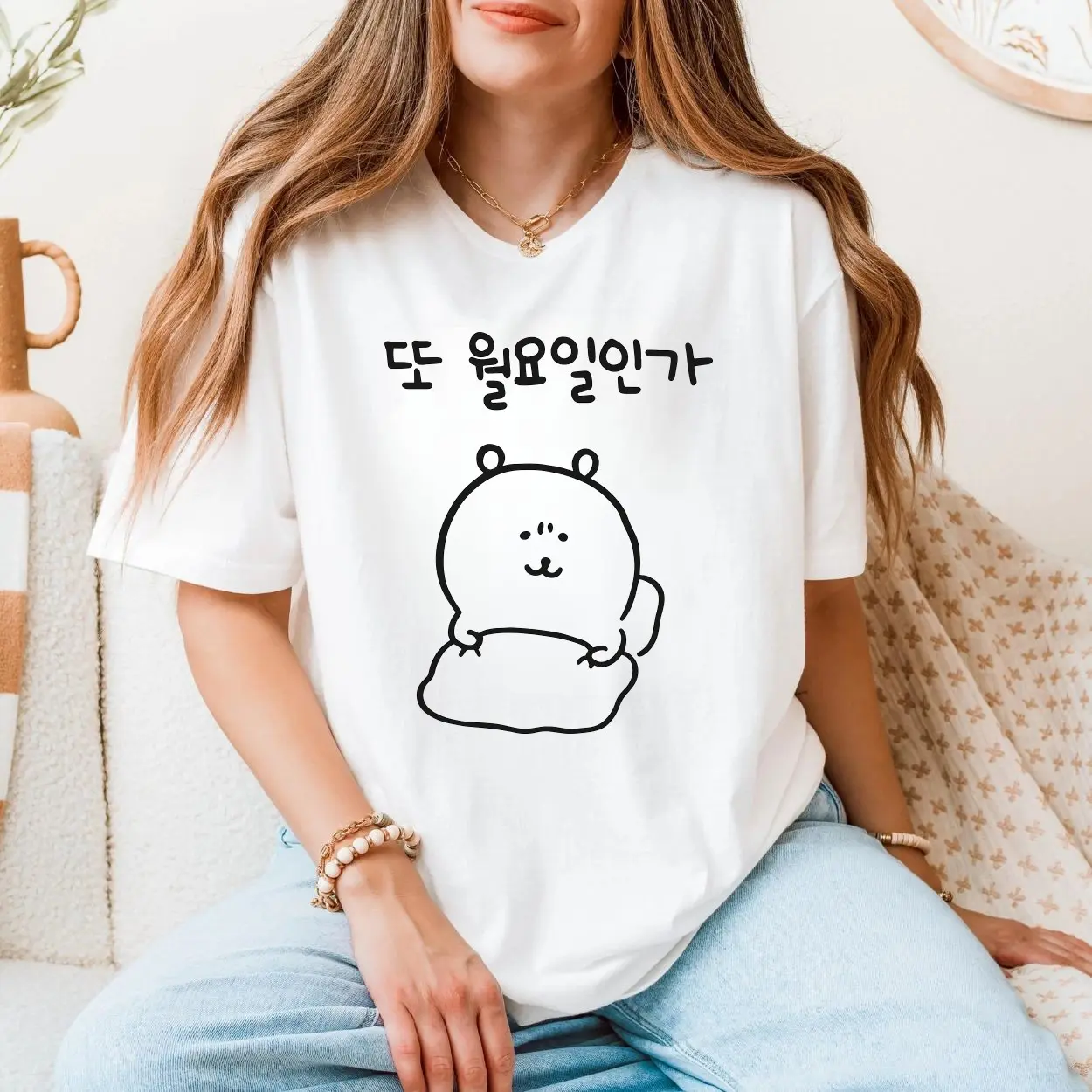 Cute Cat with Knife Funny Cartoon Graphic T Shirt 5 1.jpg
