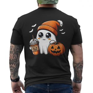 Cute Ghost Pumpkin Coffee Halloween T Shirt 6 1.jpg