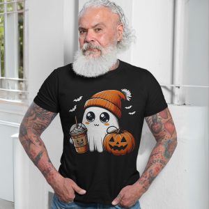 Cute Ghost Pumpkin Coffee Halloween T Shirt 7 1.jpg