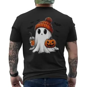 Cute Ghost with Pumpkin Spice Halloween T-Shirt 12 Cute Ghost with Pumpkin Spice Halloween T Shirt 6 1 1.jpg