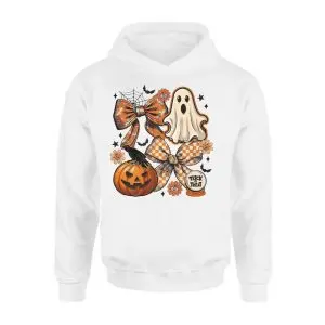 Cute Halloween Ghost Pumpkin and Bows Trick or Treat T-shirt 8 Cute Halloween Ghost Pumpkin and Bows Trick or Treat T shirt 2 1.jpg
