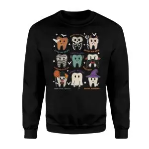 Cute Halloween Tooth Characters Dental Assistant T-Shirt 9 Cute Halloween Tooth Characters Dental Assistant T Shirt 3 1.jpg