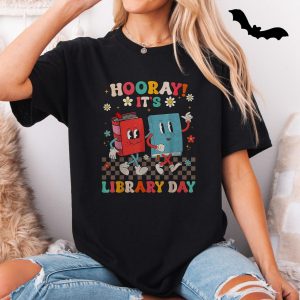 Cute Library Day Books Graphic T Shirt 5 1.jpg