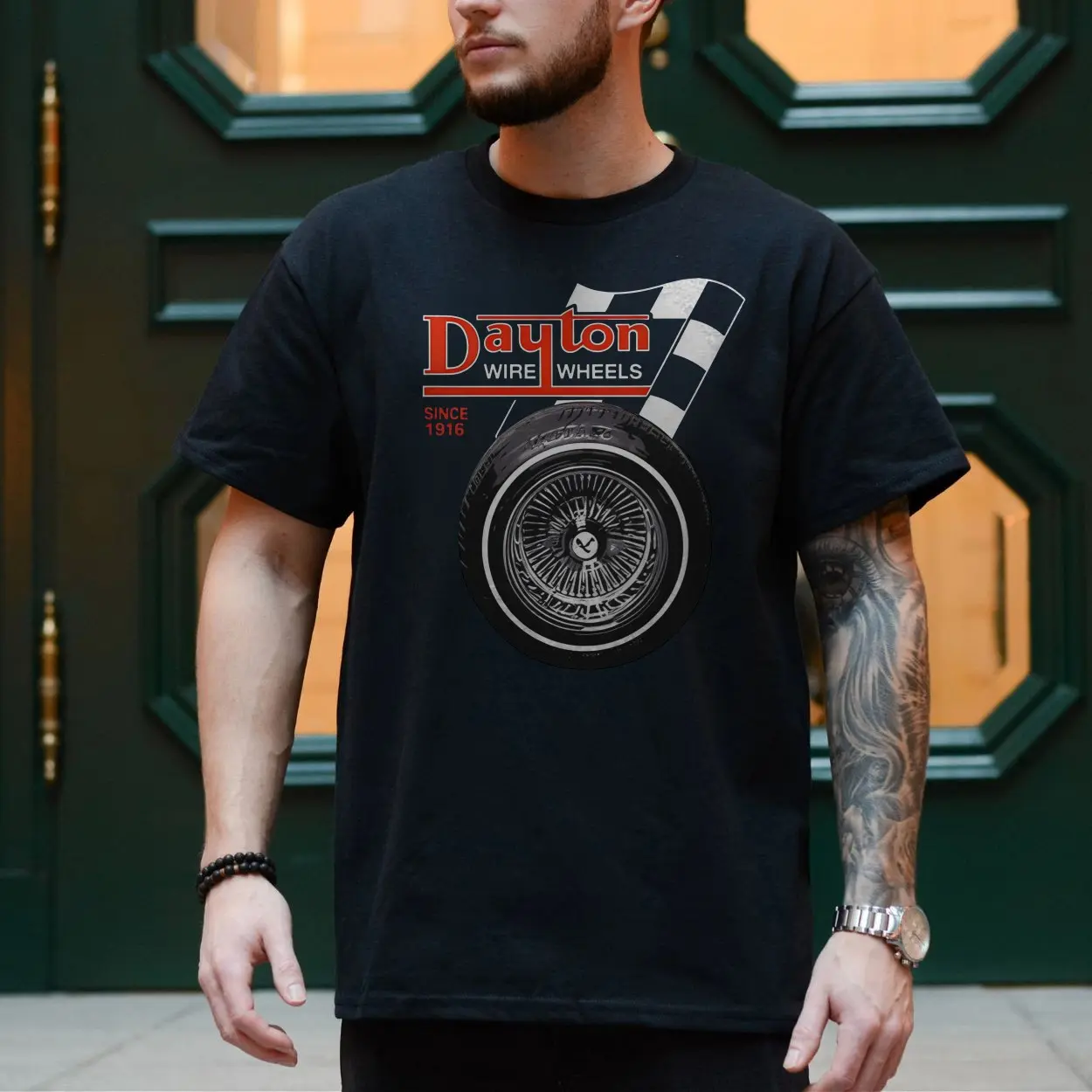 Dayton Wire Wheels Since 1916 Racing T-shirt 4 Dayton Wire Wheels Since 1916 Racing T shirt 4 1.jpg